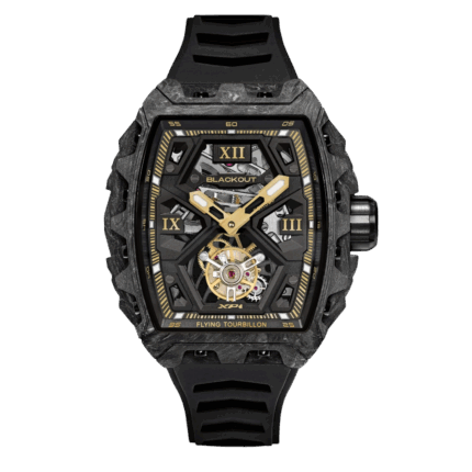 Montre Blackout Watches XP1 Tourbillon LT Centurion Bracelet Caoutchouc 44MM
