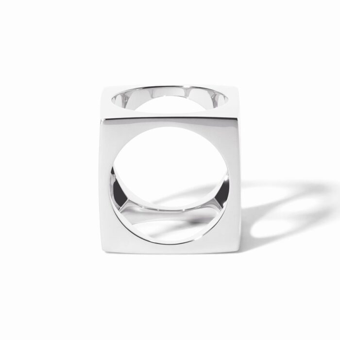 Pendentif Dinh Van Le Pavé Grand Modèle Argent