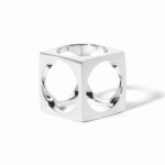 Pendentif Dinh Van Le Pavé Grand Modèle Argent