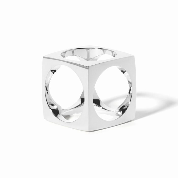 Pendentif Dinh Van Le Pavé Grand Modèle Argent