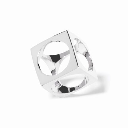 Pendentif Dinh Van Le Pavé Grand Modèle Argent