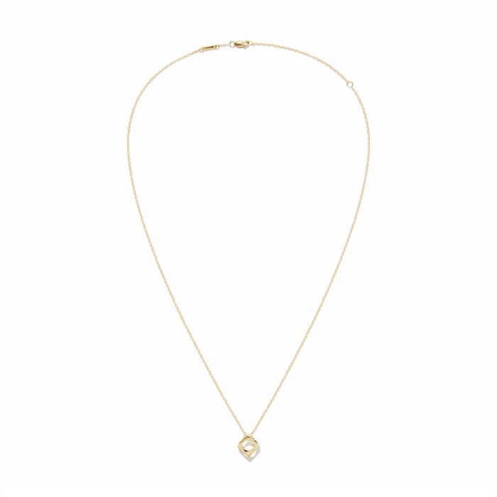 Pendentif Dinh Van Le Pavé Petit Modèle sur Chaîne Or Jaune