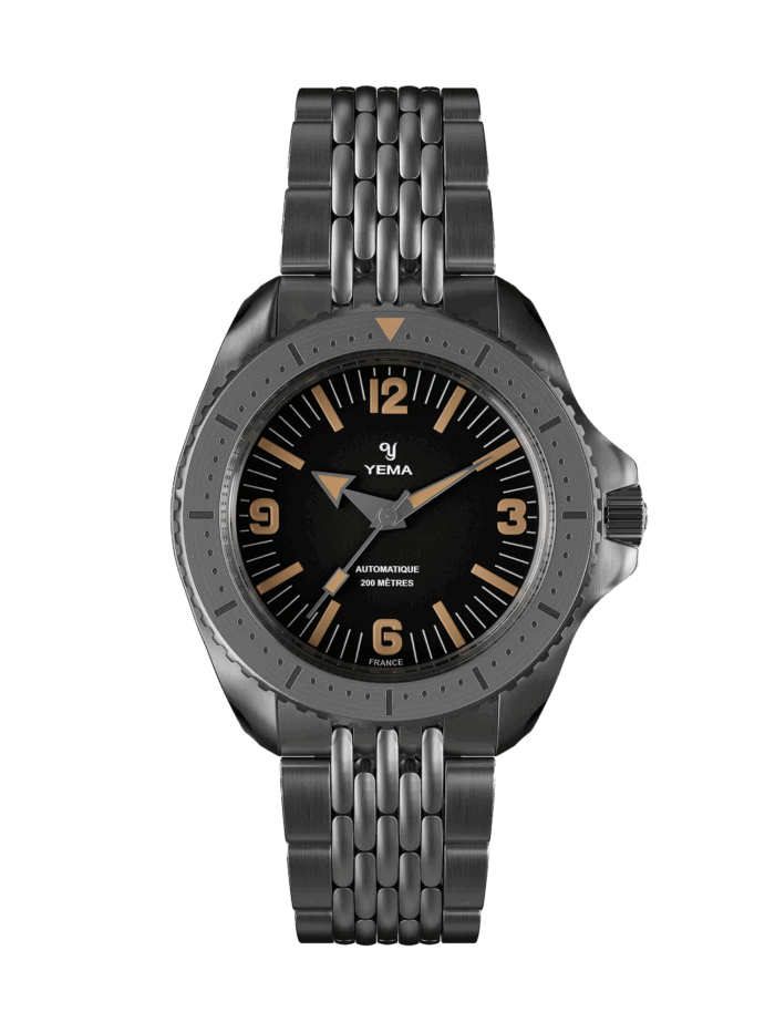 Montre Yema Diver Auto Cadran Noir 39.5Mm