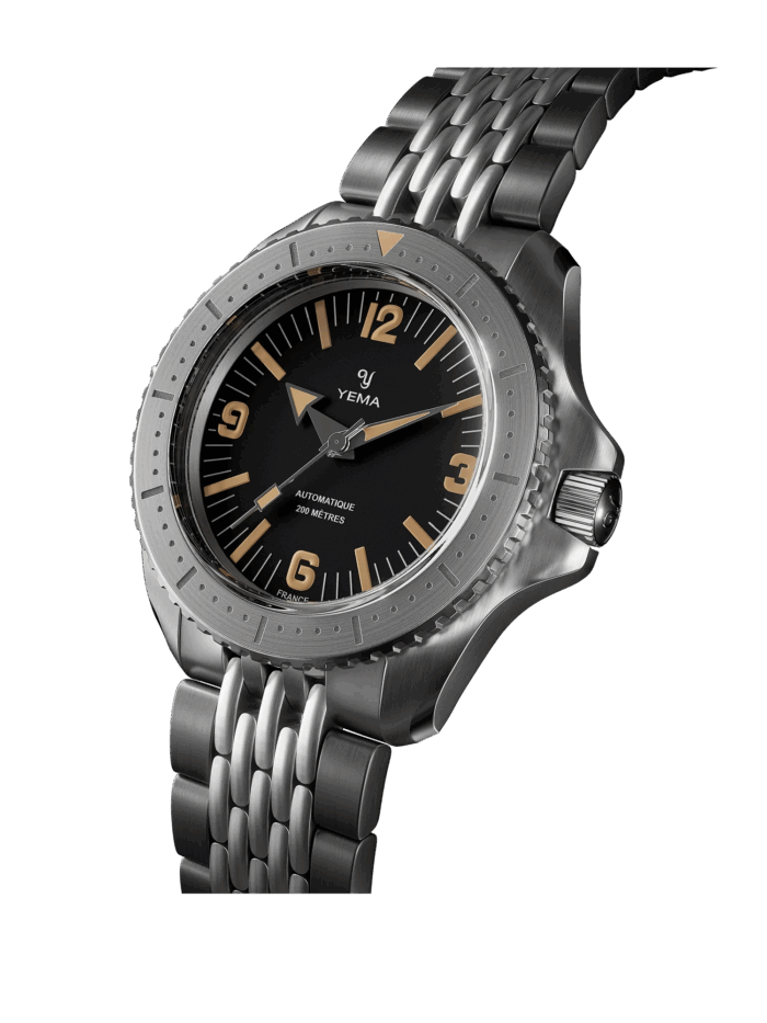 Montre Yema Diver Auto Cadran Noir 39.5Mm Montre Yema Diver Auto Cadran Noir 39.5Mm