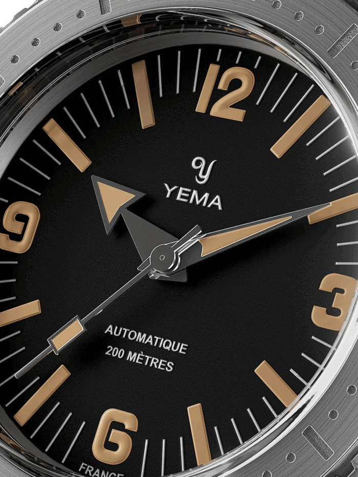 Montre Yema Diver Auto Cadran Noir 39.5Mm Montre Yema Diver Auto Cadran Noir 39.5Mm