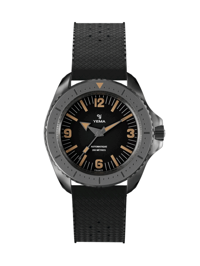 Montre Yema Diver Auto Cadran Noir 39.5Mm