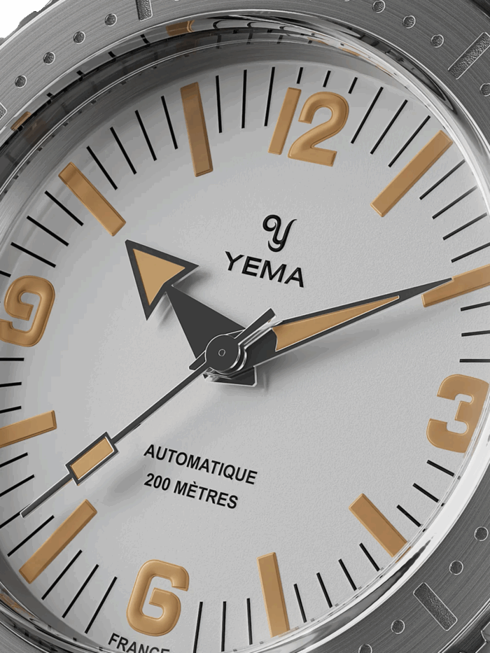 Montre Yema Diver Auto Cadran Blanc 39.5MM