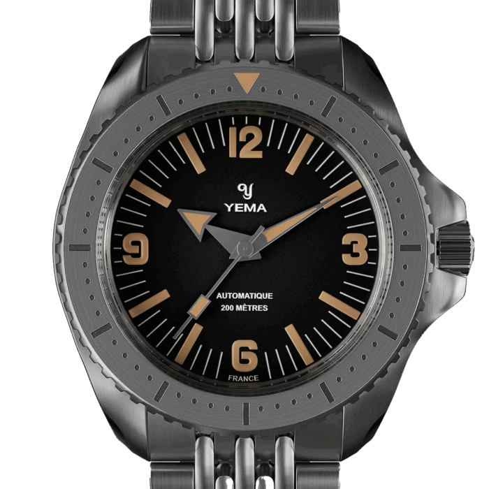 Montre Yema Diver Auto Cadran Noir 39.5Mm Montre Yema Diver Auto Cadran Noir 39.5Mm