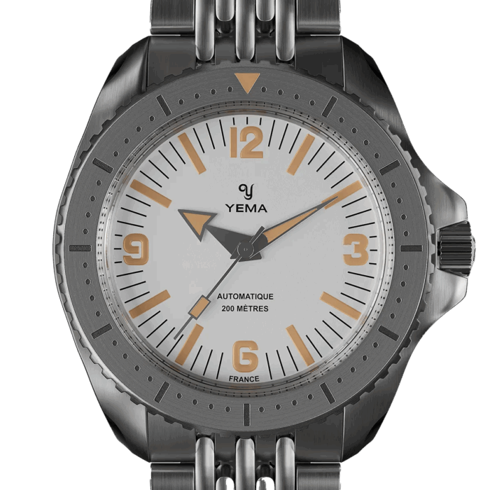 Montre Yema Diver Auto Cadran Blanc 39.5MM