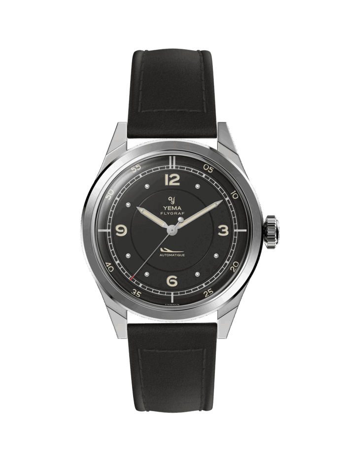 Montre Yema Flygraf Pilot Auto Cadran Noir 38.5MM