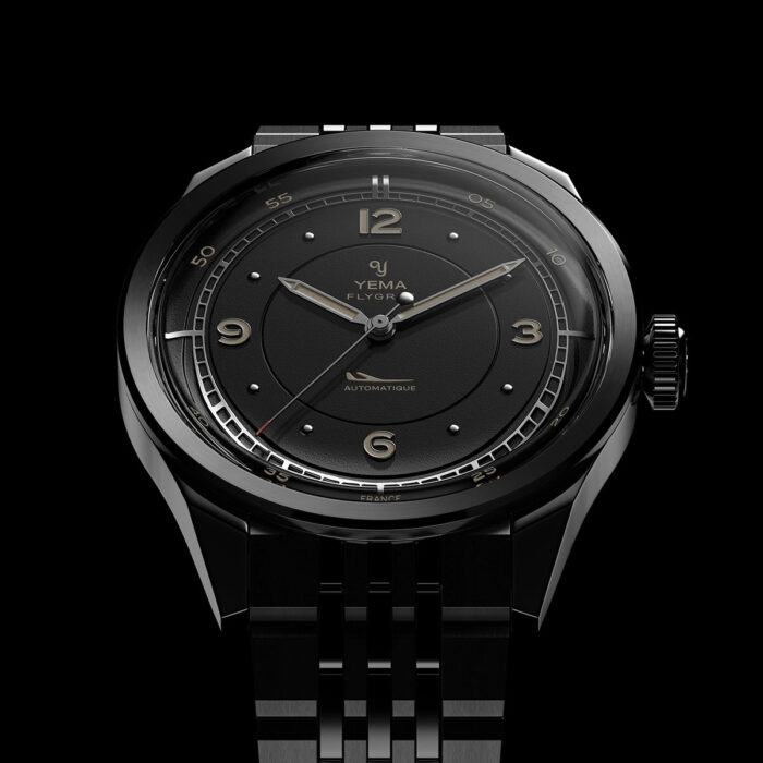 Montre Yema Flygraf Pilot Auto Cadran Noir 38.5MM Montre Yema Flygraf Pilot Auto Cadran Noir 38.5MM