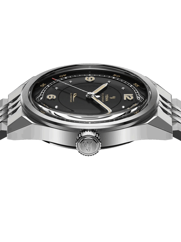 Montre Yema Flygraf Pilot Auto Cadran Noir 38.5MM Montre Yema Flygraf Pilot Auto Cadran Noir 38.5MM