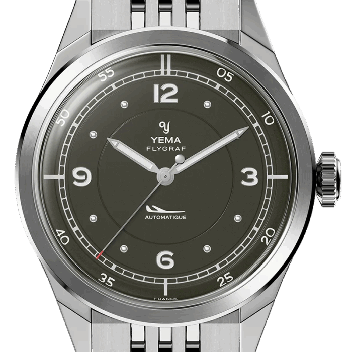 Montre Yema Flygraf Pilot Auto Cadran Vert 38.5MM Montre Yema Flygraf Pilot Auto Cadran Vert 38.5MM