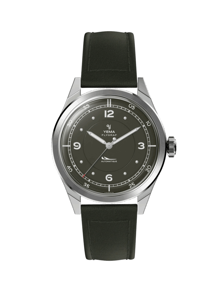 Montre Yema Flygraf Pilot Auto Cadran Vert 38.5MM