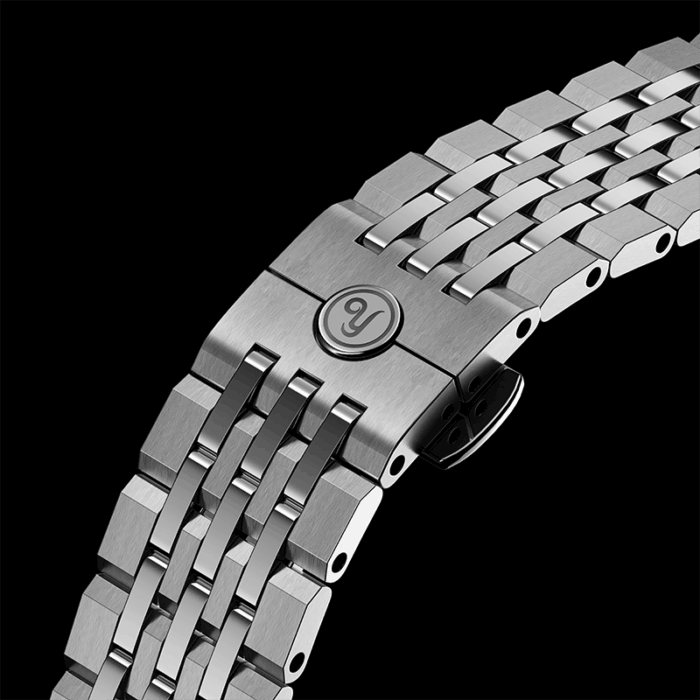 Flygraf_Sellita_Steel_Bracelet_W1200 (1) Montre Yema Flygraf Pilot Auto Cadran Noir 38.5MM