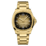 Montre Mido Multifort TV Big Date Auto Cadran Noir Champagne Bracelet Acier + Caoutchouc 40MM