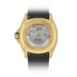 Montre Mido Multifort TV Big Date Auto Cadran Noir Champagne Bracelet Acier + Caoutchouc 40MM