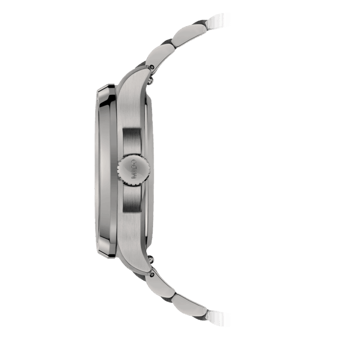 Montre Mido Multifort TV Big Date Titane Auto Cadran Gris Bracelet Acier 40MM