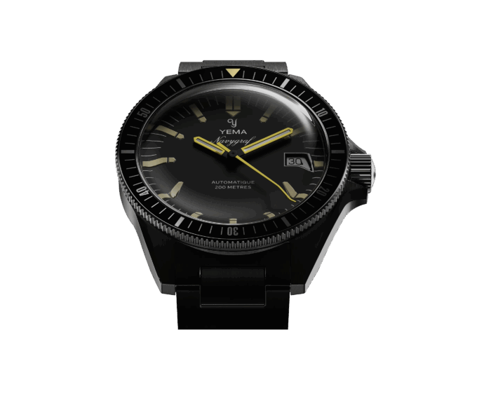 Montre Yema Navygraf Heritage Auto Cadran Noir B39MM Montre Yema Navygraf Heritage Auto Cadran Noir B39MM