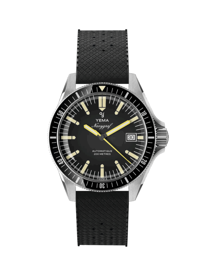 Montre Yema Navygraf Heritage Auto Cadran Noir 39MM