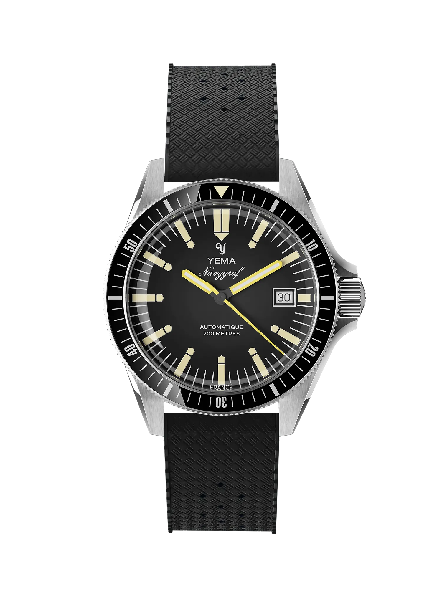 Montre Yema Navygraf Heritage Auto Cadran Noir 39MM Montre Yema Navygraf Heritage Auto Cadran Noir 39MM