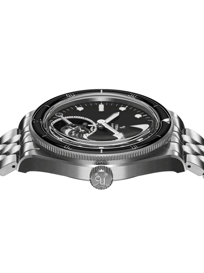 Montre Yema Superman Tourbillon CMM.31 Limited Edition Cadran Noir Bracelet Caoutchouc 43MM Montre Yema Superman Tourbillon CMM.31 Limited Edition Cadran Noir Bracelet Caoutchouc 43MM