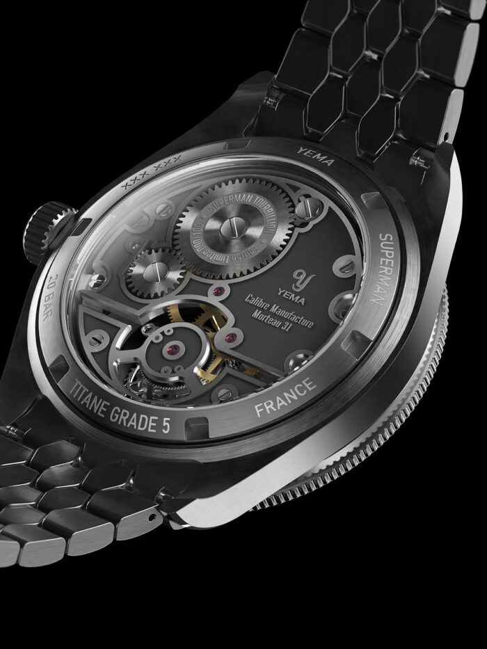 Montre Yema Superman Tourbillon CMM.31 Limited Edition Cadran Noir Bracelet Caoutchouc 43MM Montre Yema Superman Tourbillon CMM.31 Limited Edition Cadran Noir Bracelet Caoutchouc 43MM