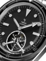 Montre Yema Superman Tourbillon CMM.31 Limited Edition Cadran Noir Bracelet Caoutchouc 43MM