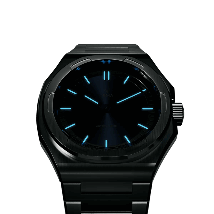 Montre Yema Urban Traveller Auto Cadran Bleu 39MM Montre Yema Urban Traveller Auto Cadran Bleu 39MM
