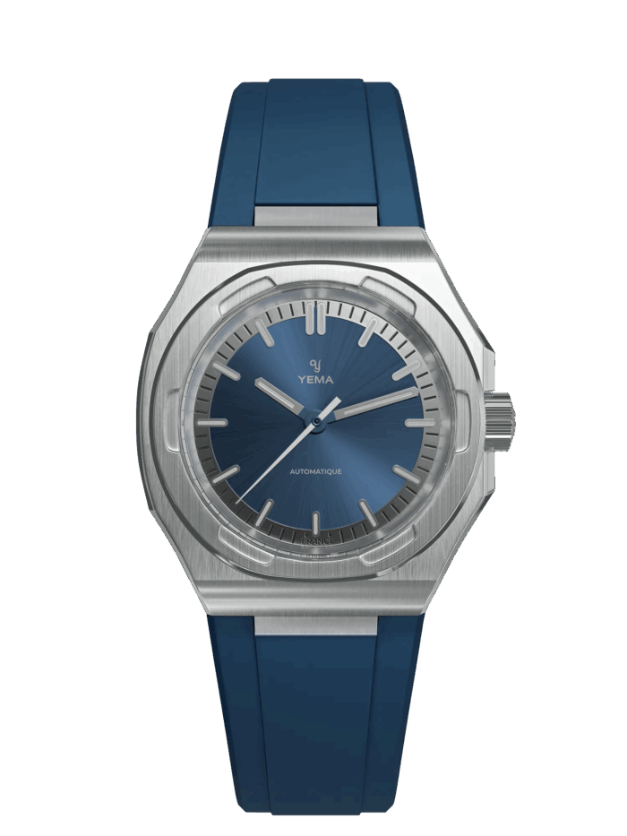 Montre Yema Urban Traveller Auto Cadran Bleu 39MM