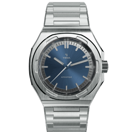 Montre Yema Urban Traveller Auto Cadran Bleu 39MM