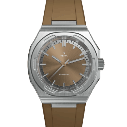 Montre Yema Urban Traveller Auto Cadran Brun 39MM