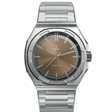 Montre Yema Urban Traveller Auto Cadran Brun 39MM