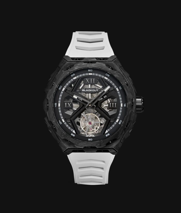 Montre Blackout Watches XPE Tourbillon Black Bracelet Caoutchouc 42.5MM Montre Blackout Watches XPE Tourbillon Black Bracelet Caoutchouc 42.5MM