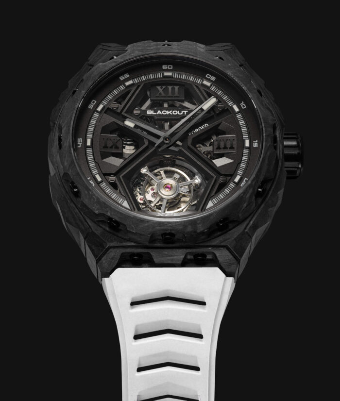 Montre Blackout Watches XPE Tourbillon Black Bracelet Caoutchouc 42.5MM Montre Blackout Watches XPE Tourbillon Black Bracelet Caoutchouc 42.5MM