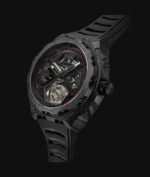 Montre Blackout Watches XPE Tourbillon Black Red Bracelet Caoutchouc 42.5MM