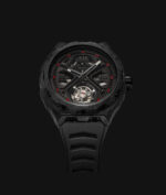 Montre Blackout Watches XPE Tourbillon Black Red Bracelet Caoutchouc 42.5MM