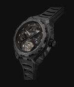 Montre Blackout Watches XPE Tourbillon UltraBlack Bracelet Caoutchouc 42.5MM