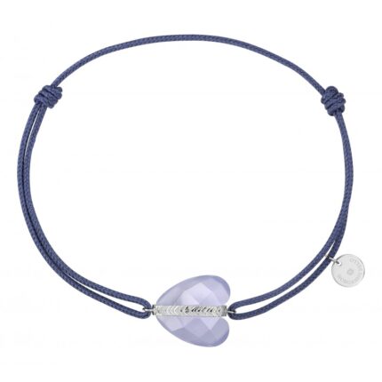 Bracelet Morganne Bello Infinite Love Calcedoine Or Blanc