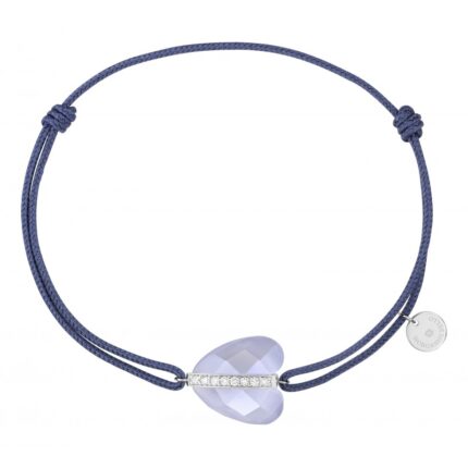 Bracelet Morganne Bello Infinite Love Calcedoine Diamants Or Blanc