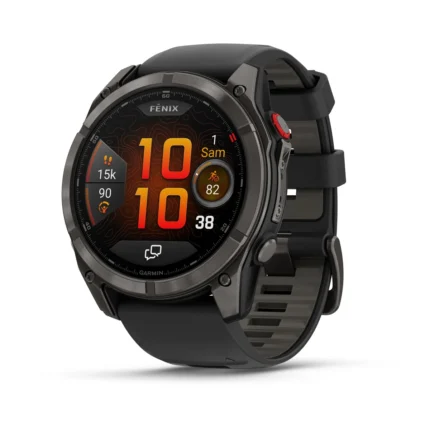Montre Garmin Fenix 8 Pro Amoled Sapphire Titane Carbone Grey DLC Connectée Bracelet Caoutchouc 51MM