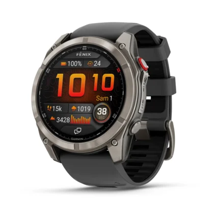 Montre Garmin Fenix 8 Pro Amoled Sapphire Titanium Connectée Bracelet Caoutchouc 51MM