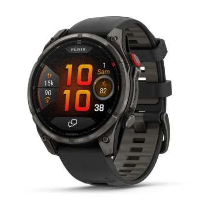 Montre Garmin Fenix 8 Pro Amoled Sapphire Titane Carbone Grey DLC Connectée Bracelet Caoutchouc 47MM