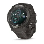 Montre Garmin Instinct Crossover Amoled Grise Connectée Bracelet Caoutchouc