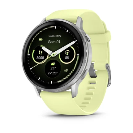 Montre Garmin Venu 4 Silver Connectée Bracelet Silicone 45MM