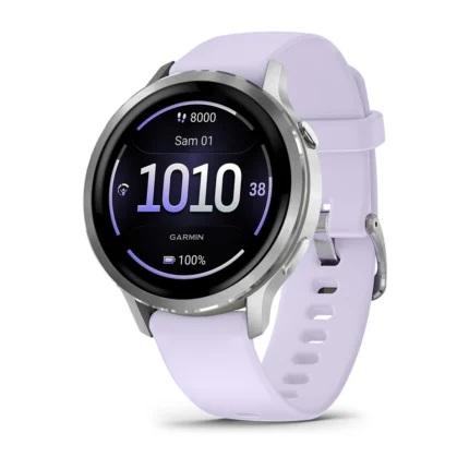 Montre Garmin Venu 4 Silver Connectée Bracelet Silicone 41MM