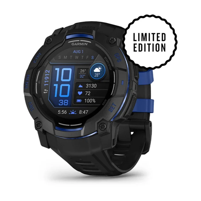 Montre Garmin Instinct 3 Amoled Noire Connectée Bracelet Caoutchouc 50MM Montre Garmin Instinct 3 Amoled Noire Connectée Bracelet Caoutchouc 50MM