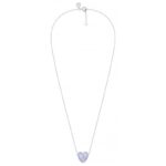 Collier Morganne Bello Infinite Love Calcedoine et Diamants Or Blanc – Image 2