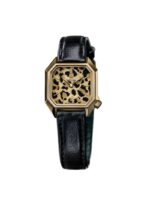 Montre MARCH LA.B Lady Mansart Cheetah Gold Quartz Bracelet Cuir