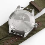 Montre Hamilton Khaki Field Mechanical Power Reserve Cadran Noir Bracelet Textile 40MM